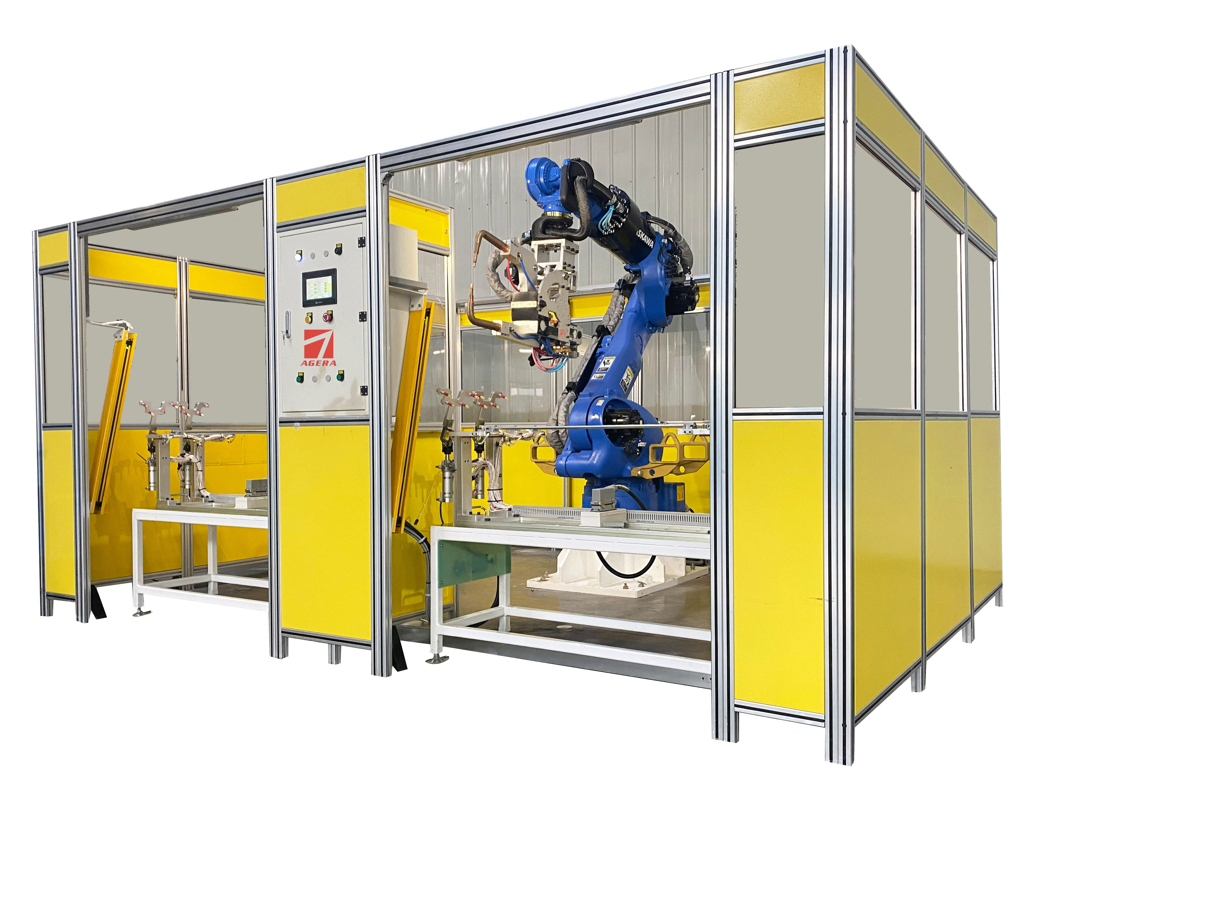 空調底板機器人點焊工作站項目介紹