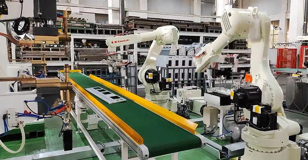 空調(diào)底板螺母凸焊工作站 空調(diào)底板螺母凸焊工作站