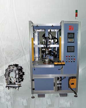 發電機線圈連接線中頻點焊專機