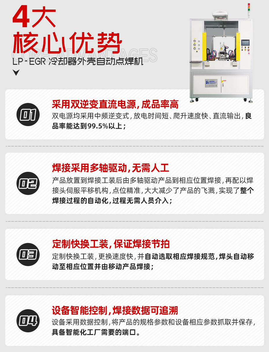 冷卻器外殼自動點焊機核心優勢
